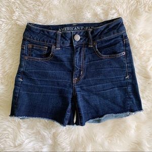 American Eagle Super Stretch cut off Jean Shorts 0